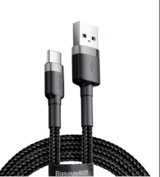 Кабель Baseus Cafule Cable USB for Type-C 3A 1 м CATKLF-BG1 002 фото