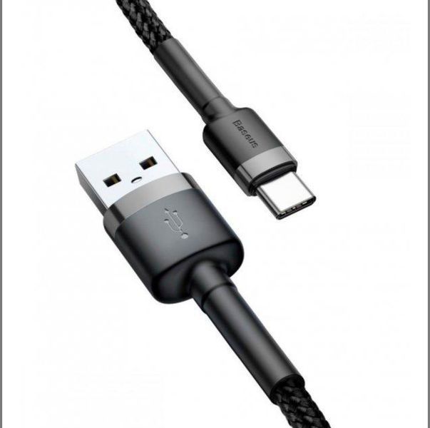 Кабель Baseus Cafule Cable USB for Type-C 3A 1 м CATKLF-BG1 002 фото